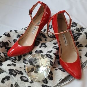 Manolo Blahnik Ankle Strap Heels